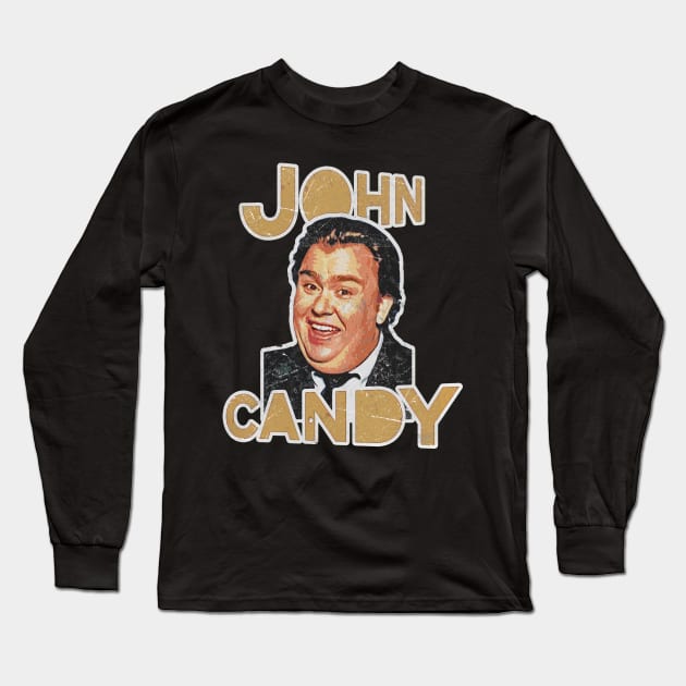 John Candy - Retro grunge Long Sleeve T-Shirt by elmejikono